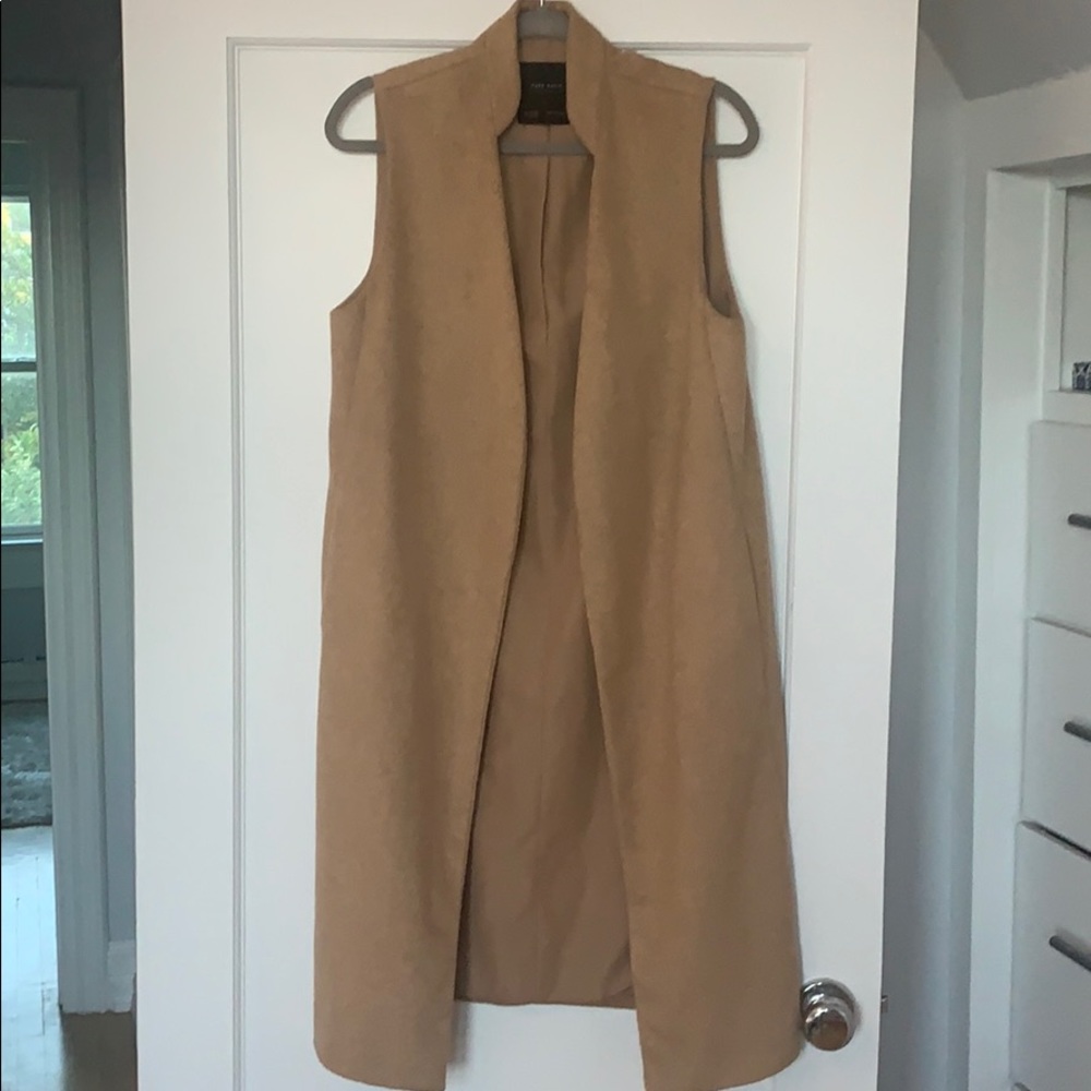 Zara sleeveless long coat!